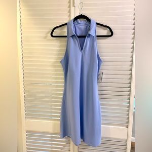 ABERCROMBIE & FITCH ~ BABY BLUE Athletic Dress ~ V-Neck with collar and built…